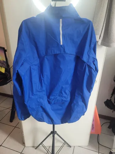 Jaqueta Ciclismo Chuva Impermeável Rysel Azul