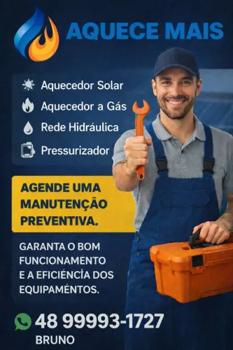 Aquecimento solar e a gás 