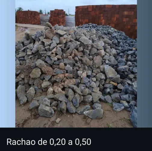 Rachao 0,10 a 0,50 para muro, contençao e alicerce