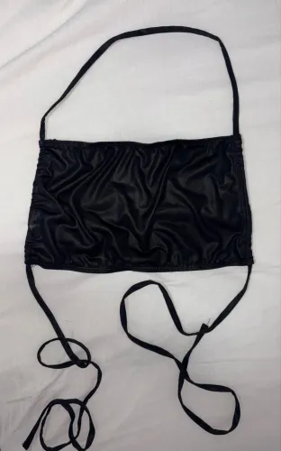 Top/cropped preto costas nuas NOVO (M)