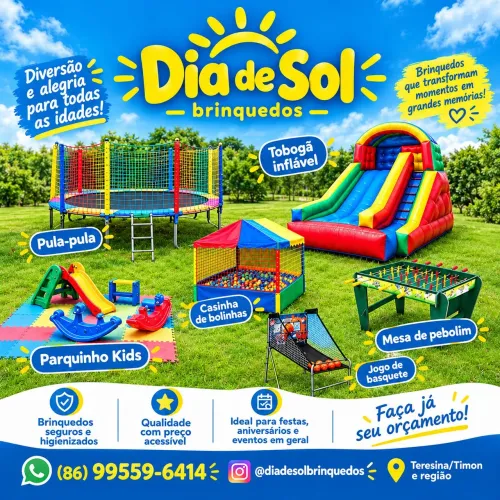 Aluguel de brinquedos em Teresina e Timon!