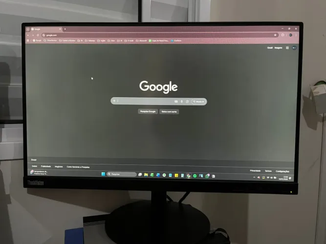 Monitor Lcd Full Hd Antirreflexo 21.5 Lenovo Thinkvisio Cor Preto