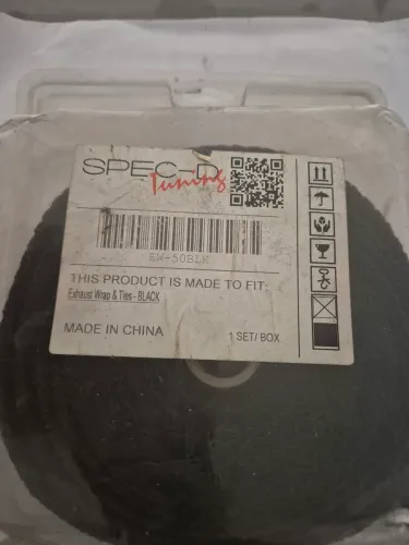 Fita Térmica para Escapamento de Motocicleta - Preta