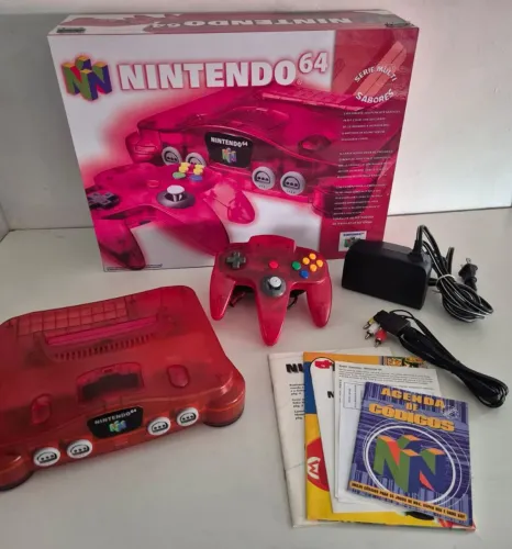 Nintendo 64 Cereja Sabores N64 Caixa MDF