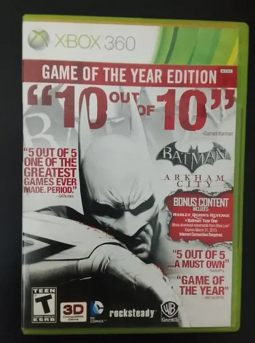 Jogos: Batman Arkham city e Batman Arkham Asylum - Xbox 360