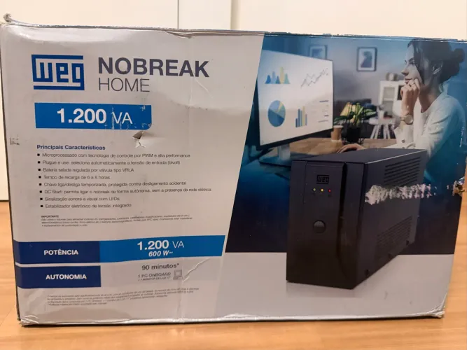 Nobreak WEG Home 1200VA / 600W - Bivolt