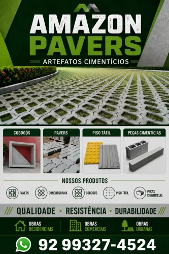 Amazon pavers pré-moldados.