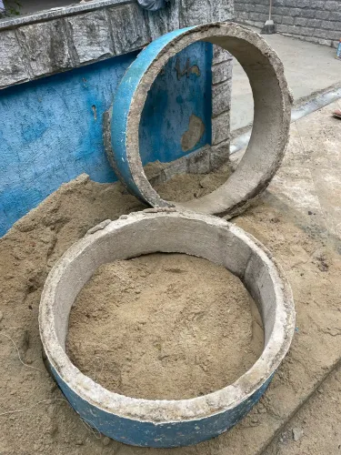 anel de concreto reforcado com 1.2 m de diametro