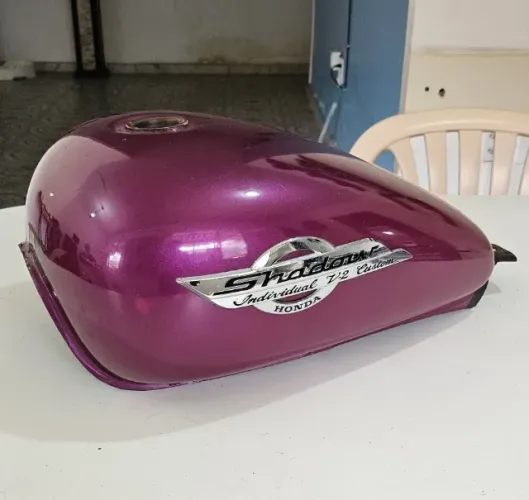 Tanque Original Honda Shadow 600 VT600 Roxo 1998 a 2005 Com Emblemas Originais