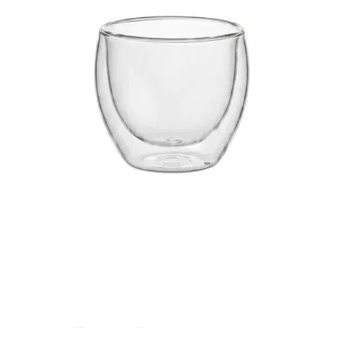 Copo De Vidro Parede Dupla 80 Ml