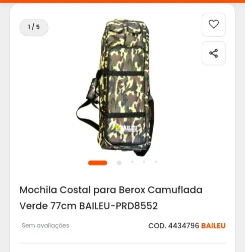 Mochila costal BAILEU 80cm + desempenadeira com cabo etensor 1 metro