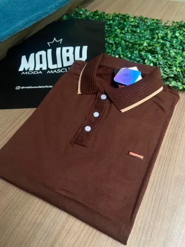 Polo Clássica azul
