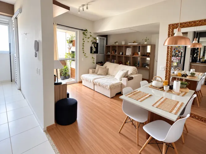 SUNSET MOBILIADO - R$ 580.000, Apartamento à venda, 2 Quartos, sala estendida (1 Suíte) ,