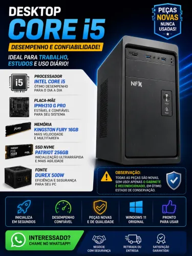 DESKTOPb CORE i5 COMPLETO