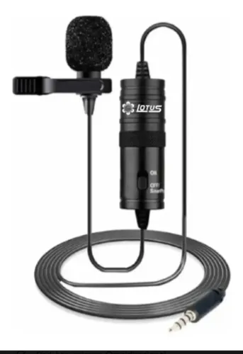 10 Microfone Lapela Profissional Câmera Lotus Lt-240 fio 6 metros