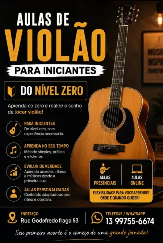 AULAS DE VIOLÃO PARA INICIANTES