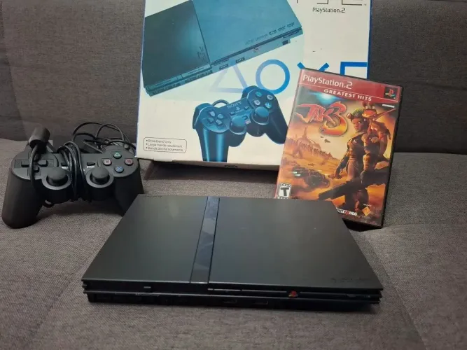 Ps2 na caixa 5 jogos(3 a escolha) controle e garantia em ate 18x!Temos jogos!Troca Entreg