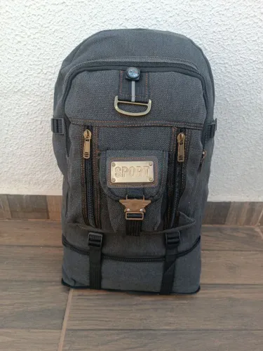 Mochila de lona grande 74 reais com frete grátis