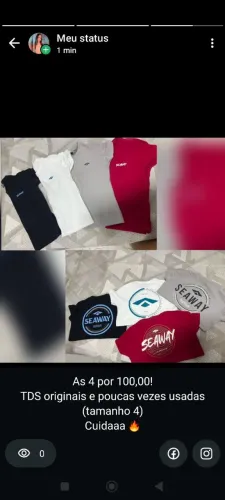 Vende se 4 camisas originais da seaway