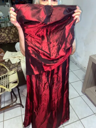 Vestido adulto vermelho - tomara que caia