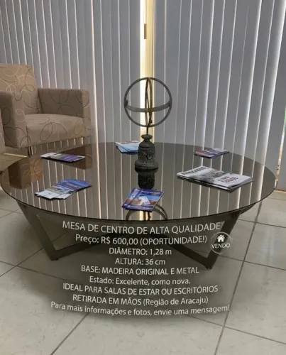 Mesa de Centro de Alta Qualidade