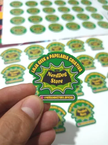 Adesivos Personalizados - Milheiro Divulgação Campanha Candidato Loja Evento NerdDog Store