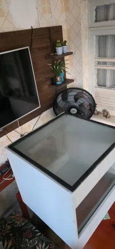 Gabinete impressora 3D em MDF porta de vidro