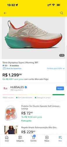 Venda tênis