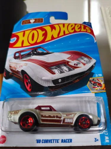 Carrinho hot Wheels Corvette racer 1969