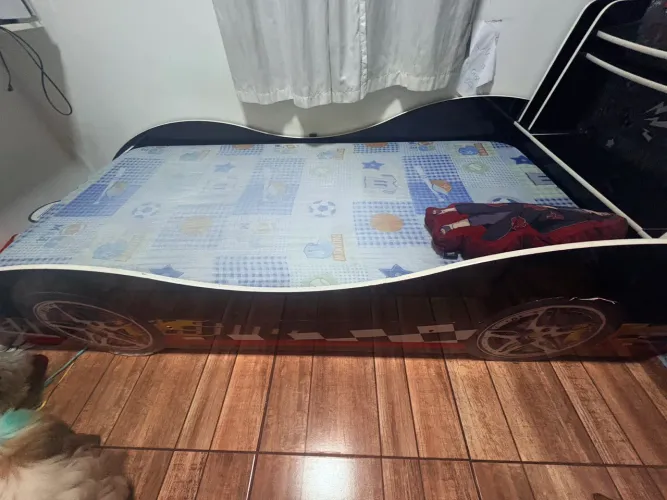 Cama solteiro tema carros