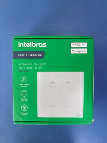 Interruptor inteligente Wi-Fi ews 1004 Intelbras - NOVO