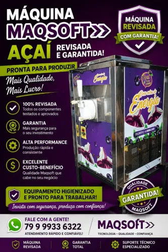 máquina de açaí