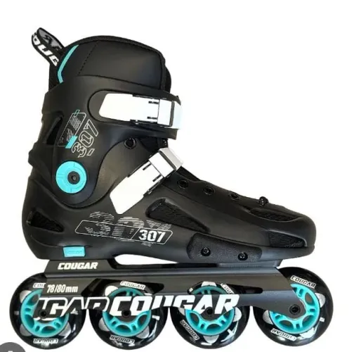Patins Inline Cougar MZS307D Back Tam 39 Abec-7 Novo