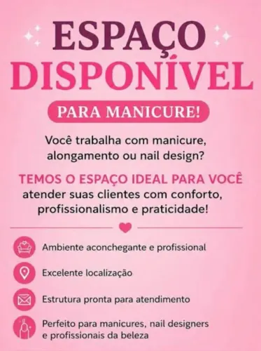 Espaço para Manicure ou  Nail Designer 
