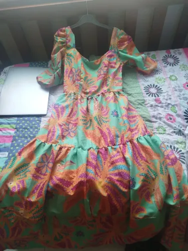 Vestido longo estampa floral