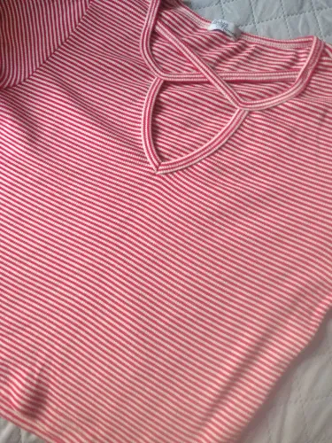 Blusinha listra vermelha