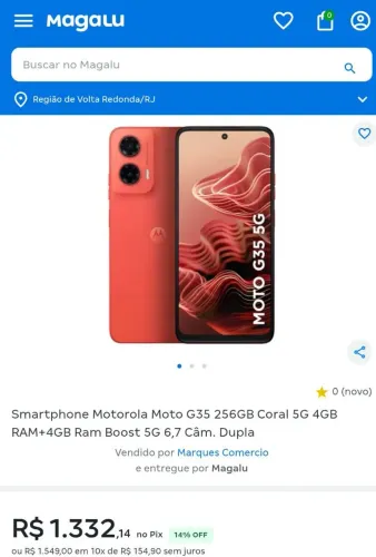 G 35 256gb e 4 de ram com +4 de expansão