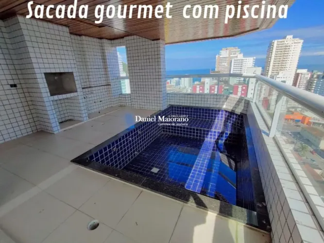 Apto de 4 Dorm c/4 suítes, SACADA com PISCINA, PRÓXIMO DA PRAIA. 205 m² de área útil. Bair
