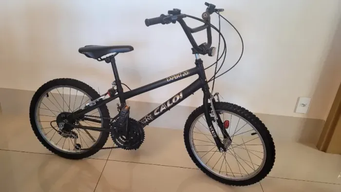Bicicleta Caloi Expert Aro 20 Preta Tipo Bmx 18 marchas
