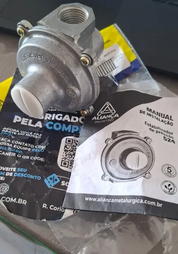 Estabilizador de Pressão para Gás Aliança Modelo 524 - Novo na Embalagem