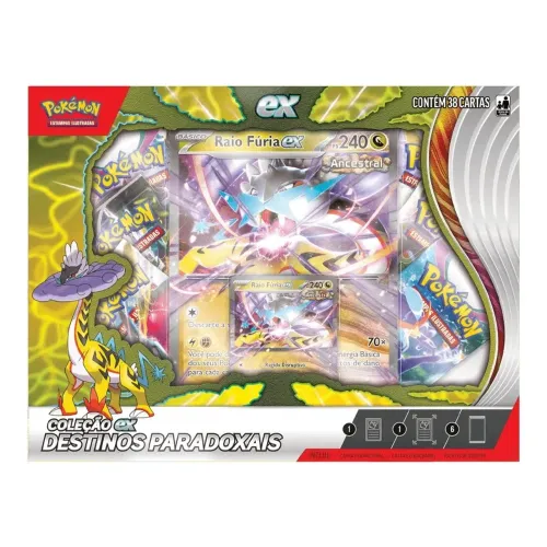 Pokémon TCG Coleção ex Raio Fúria - Destinos Paradoxais (PT-BR) Lacrada