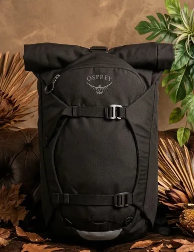 Mochila osprey 22l+6l+ capa de chuva e porta capacete