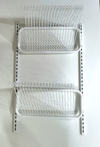 KIT CLOSET COM ARARA PARA PAREDE E CALCEIROS PARA CREMALHEIRA 