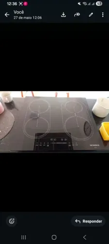 COOKTOP INDUÇÃO NOVO