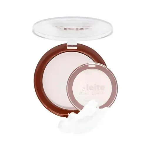 Pó Fácil Translúcido Compacto Leite de Coco Maquiagem