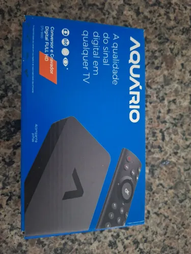 Conversor Digital Gravador Aquário Dtv-9000 Full Hd C/ Hdmi Cor Preto