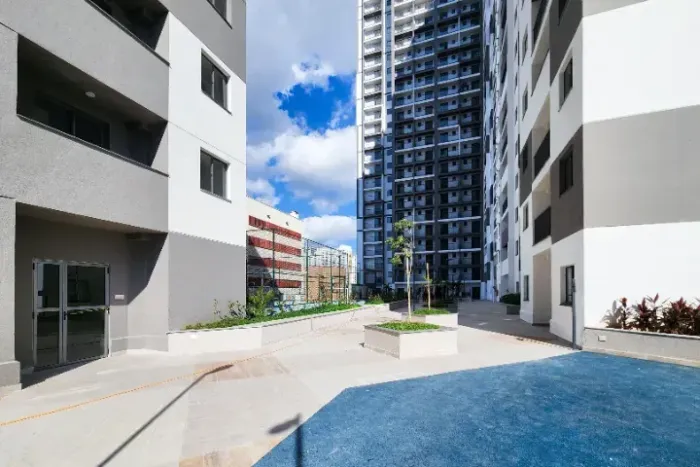 Apartamento com vista livre em condomínio completo no Porto Maravilha
