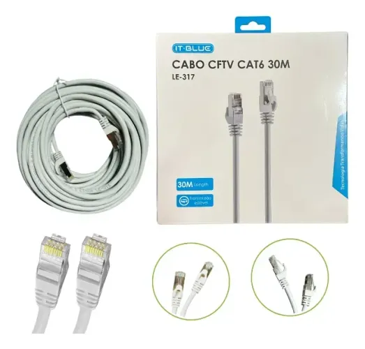CABO DE REDE CAT6 30M LE-317
