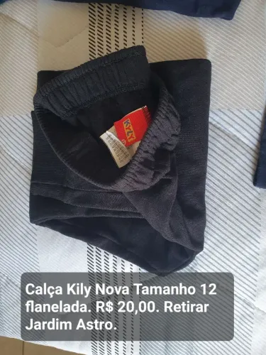 Calça moletom Flanelada Preta nova