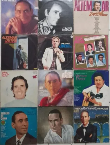 12 LPs Nelson Gonçalves e Altemar Dutra